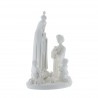 Statua dell'Apparizione di Fatima in resina bianca 12cm