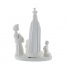 Statue de l'Apparition de Fatima en résine blanche 12cm