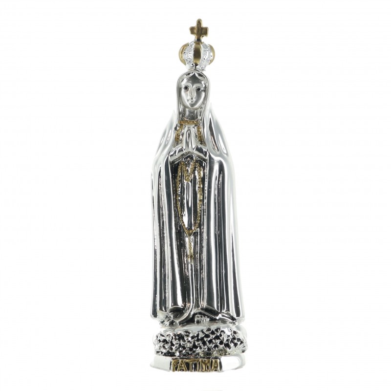 Metal statue of Our Lady of Fatima 12cm