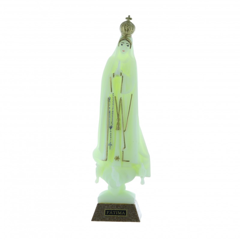 Statue lumineuse de Notre Dame de Fatima 16cm