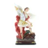 Statua di San Michele con occhi di vetro 20cm