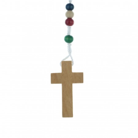 Rosario Missionario in corda multicolore