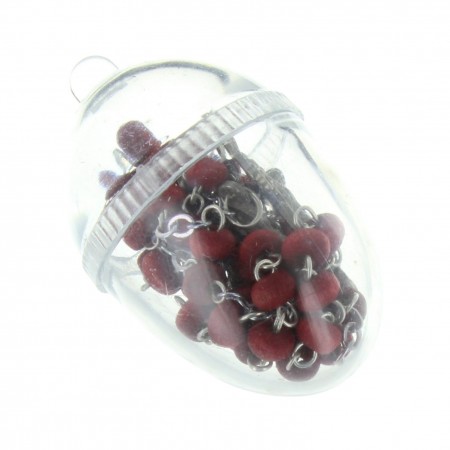 Pack of 100 Rose Scented Rosary Beads in Oval Case