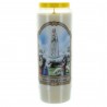 Set of 6 Novena Candles Our Lady of Fatima 17,5cm