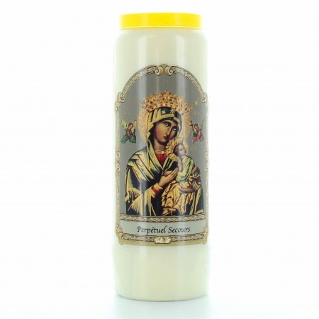 Set of 20 Novena Candles of Our Lady of Perpetual Help 17,5cm