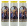 Set of 3 Novena Candles Holy Family