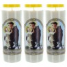 Set of 3 Novena Candles of Saint Anthony 17,5cm