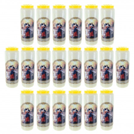 Set of 20 Novena candles of Mary who unties the knots 17,5 cm