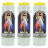Set of 3 Novena Candles Christ the Merciful 17,5cm