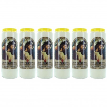 Set di 6 candele da novena...