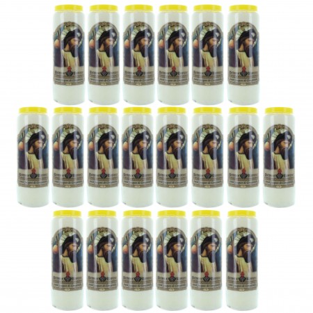Set di 20 candele da novena...