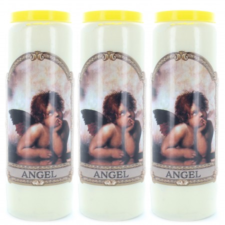 Set di 3 candele Novena Angelo Raffaele