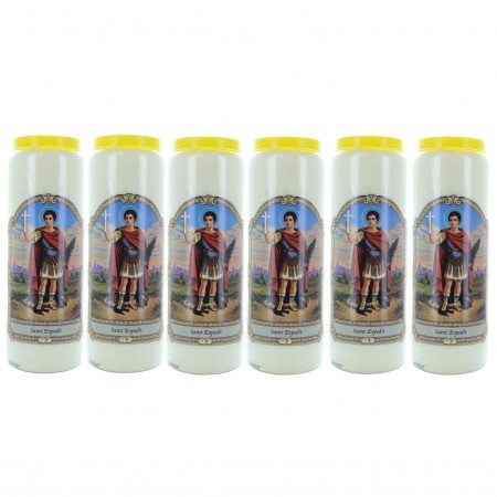 Set di 6 candele Novena Saint Expedit