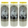 Set di 3 candele della Novena di Santa Bernadette 17,5 cm