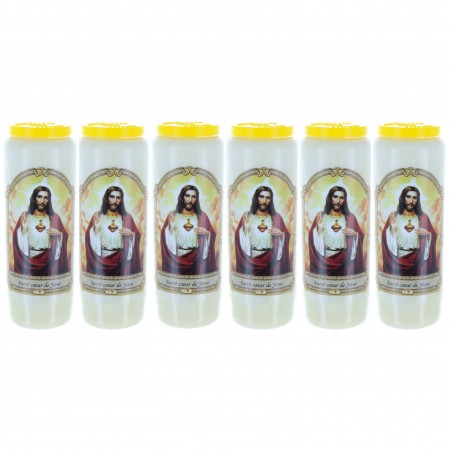 Set di 6 candele da novena...