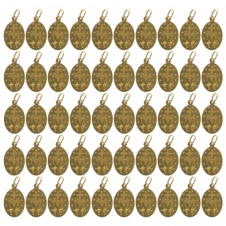 Pack of 50 Golden Miraculous Medals
