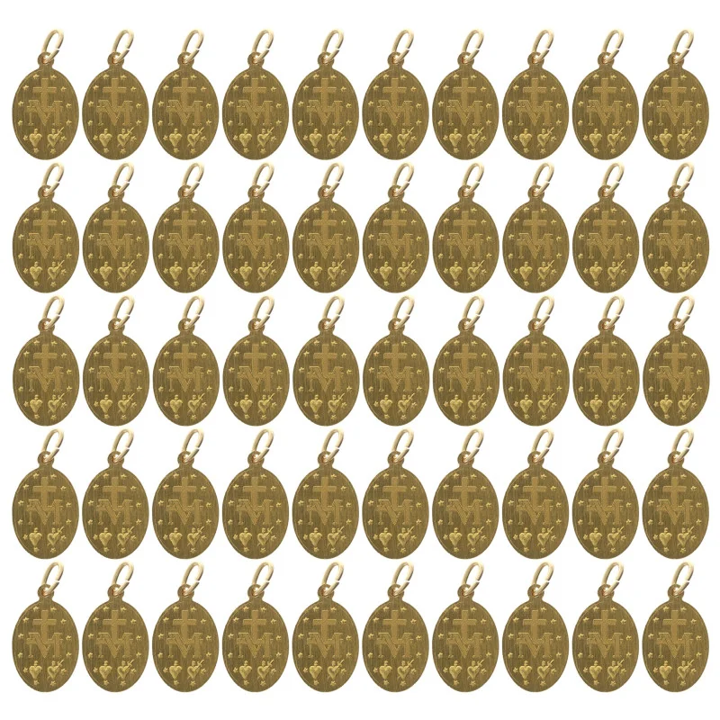 Pack of 50 Golden Miraculous Medals