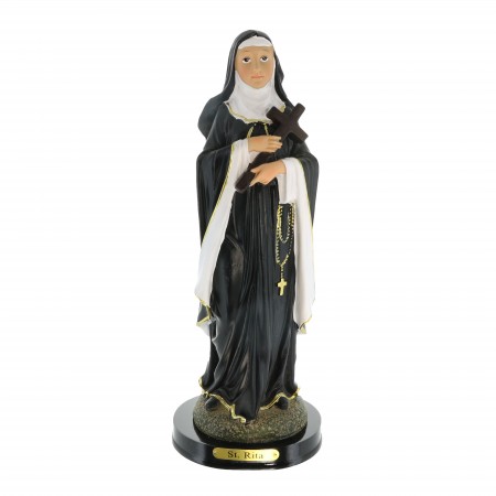 Statue de Sainte Rita en résine de 30cm