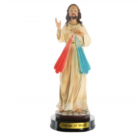 Statue de Jésus Miséricordieux en résine de 20cm