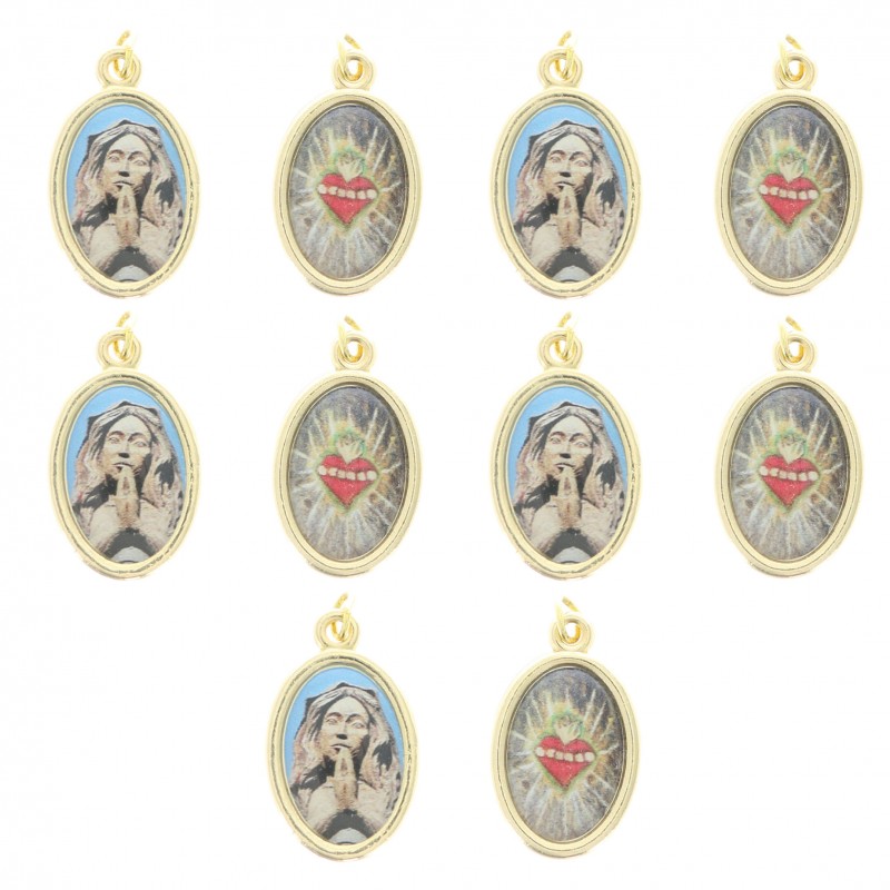 Lotto di 10 medaglie di Notre Dame d'Artiguelongue