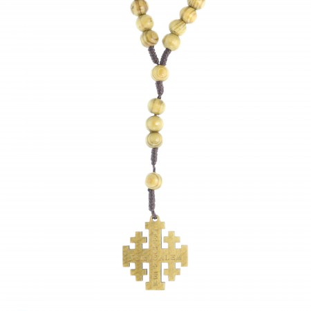 Rosary with Jerusalem cross