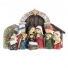 Children's cot of the birth of Jesus in resin