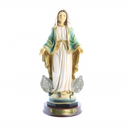 Statue de la Vierge Miraculeuse de 22cm en résine