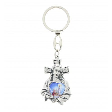 Porte clé du Christ et coeur Apparition