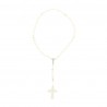 White communion rosary center piece Chalice in rope
