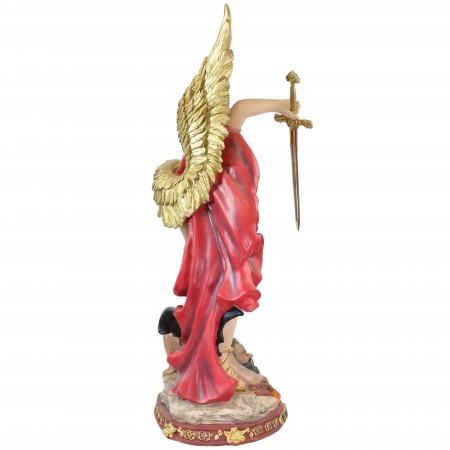 Statua di San Michele in resina 60 cm