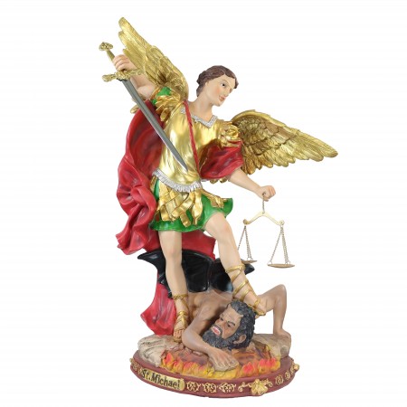 Saint Michael resin statue 60cm