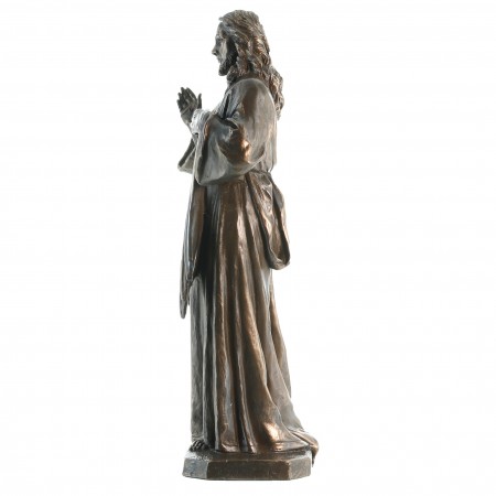 Statue Christ Miséricordieux de 22cm en bronze coulé a froid