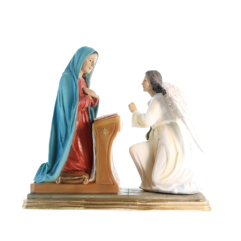 Statua dell'Annunciazione della Vergine Maria, 20 cm in resina
