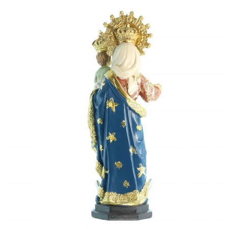 Statua della Vergine del Rosario 20 cm in resina
