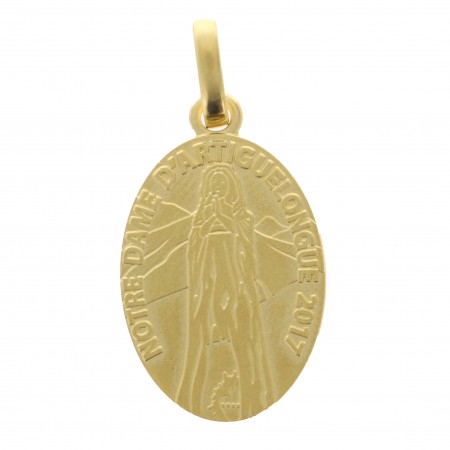 Gold-plated medal of Our Lady of Artiguelongue