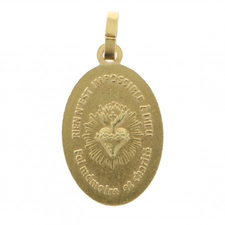 Médaille Notre-Dame d'Artiguelongue en métal doré