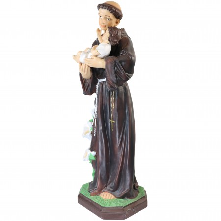 60cm statue of Saint Anthony in resin