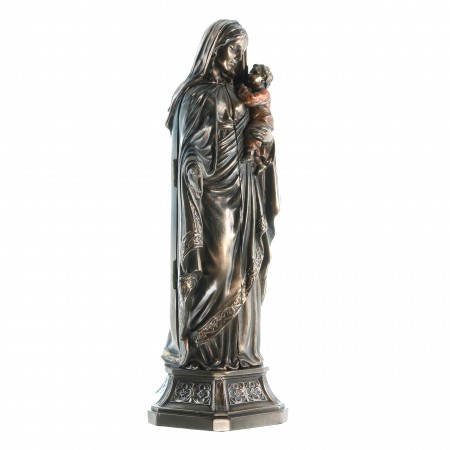 Statua della Vergine e del Bambino, 20 cm in bronzo