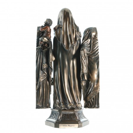 20cm bronze statue of the Virgin and Child