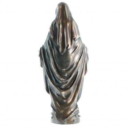 21cm Miraculous Virgin statue in bronze