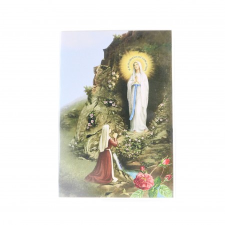 Livret du saint Rosaire avec un chapelet blanc
