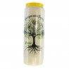 Set of 3 Novena candles Tree of Life protector 17,5cm