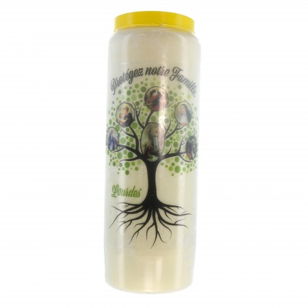 Set of 6 Novena candles Tree of Life protector 17,5cm
