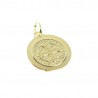 Gold plated medal of Saint Benedict 16mm