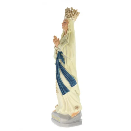 Statue de Notre Dame de Lourdes lumineuse en résine de 25cm