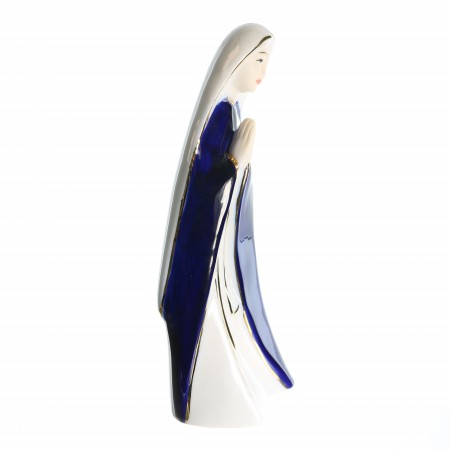 Statue de la vierge Orante de 14cm en porcelaine