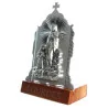 Cadre de l'Apparition de Lourdes sur socle bois