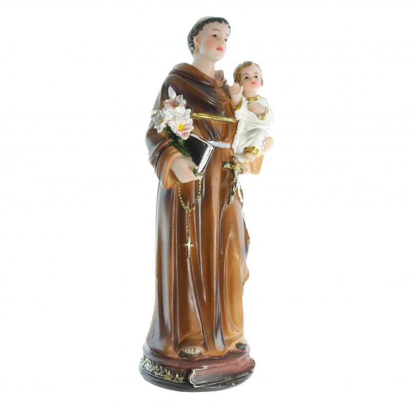 20cm resin statue of Saint Anthony