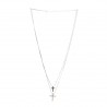 Double Chain Necklace with 2 Crosses