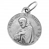 Medaglia di Sant'Antonio in metallo argentato